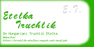 etelka truchlik business card